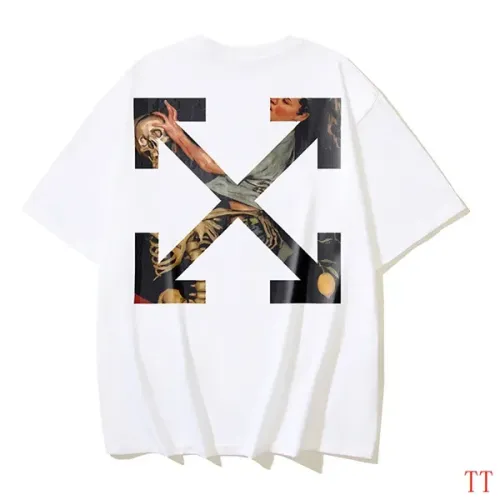 Off-White T-Shirts Short Sleeved For Unisex #1404543 $29.00 USD, Wholesale Replica Off-White T-Shirts
