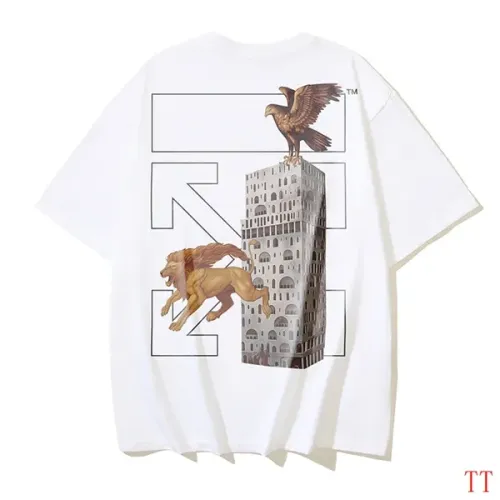 Off-White T-Shirts Short Sleeved For Unisex #1404545 $29.00 USD, Wholesale Replica Off-White T-Shirts