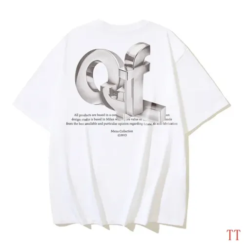 Off-White T-Shirts Short Sleeved For Unisex #1404547 $29.00 USD, Wholesale Replica Off-White T-Shirts