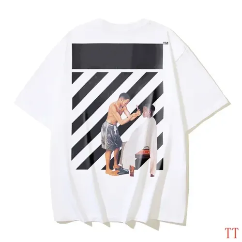Off-White T-Shirts Short Sleeved For Unisex #1404549 $29.00 USD, Wholesale Replica Off-White T-Shirts