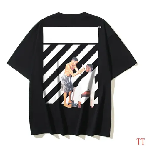 Off-White T-Shirts Short Sleeved For Unisex #1404550 $29.00 USD, Wholesale Replica Off-White T-Shirts