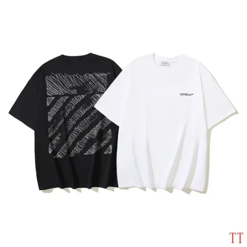 Replica Off-White T-Shirts Short Sleeved For Unisex #1404551 $29.00 USD for Wholesale