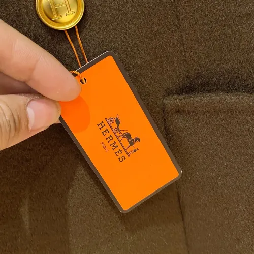 Replica Hermes Coats Long Sleeved For Men #1404745 $261.16 USD for Wholesale