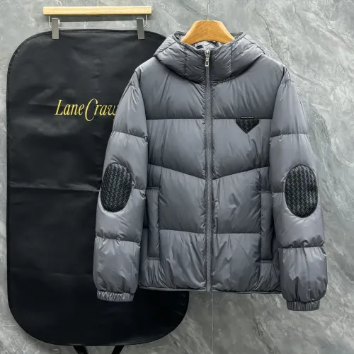 Bottega Veneta BV Down Feather Coat Long Sleeved For Men #1404756 $212.00 USD, Wholesale Replica Bottega Veneta BV Down Feather Coat