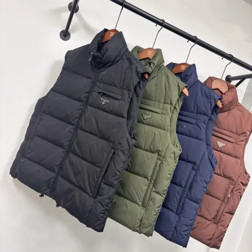Replica Prada Down Feather Coat Sleeveless For Men #1404784 $155.00 USD for Wholesale