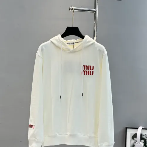 MIU MIU Hoodies Long Sleeved For Men #1405092 $85.00 USD, Wholesale Replica MIU MIU Hoodies