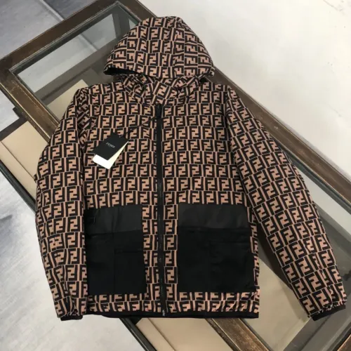 Fendi Down Feather Coat Long Sleeved For Men #1405207 $155.00 USD, Wholesale Replica Fendi Down Feather Coat