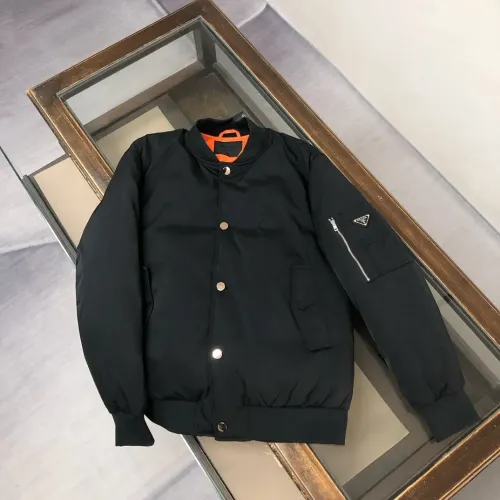 Prada Down Feather Coat Long Sleeved For Men #1405208 $200.00 USD, Wholesale Replica Prada Down Feather Coat