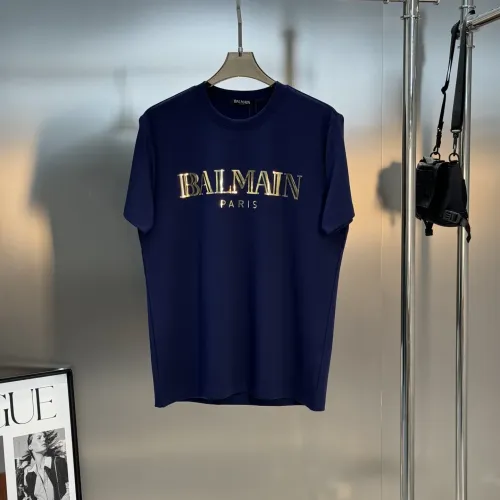 Balmain T-Shirts Short Sleeved For Men #1405235 $76.00 USD, Wholesale Replica Balmain T-Shirts