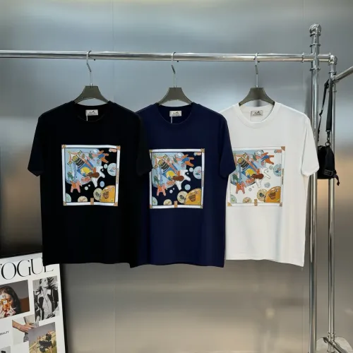 Replica Hermes T-Shirts Short Sleeved For Men #1405315 $80.00 USD for Wholesale