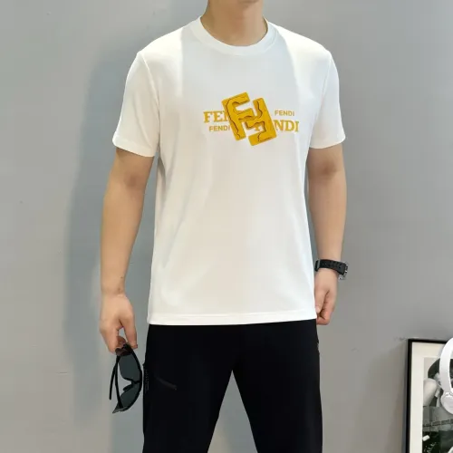 Replica Fendi T-Shirts Short Sleeved For Men #1405339 $80.00 USD for Wholesale