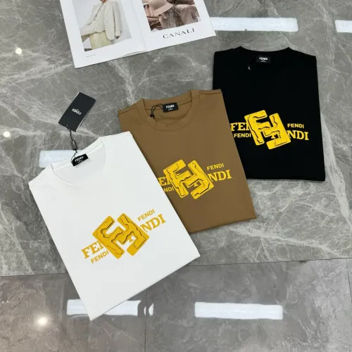 Replica Fendi T-Shirts Short Sleeved For Men #1405342 $80.00 USD for Wholesale