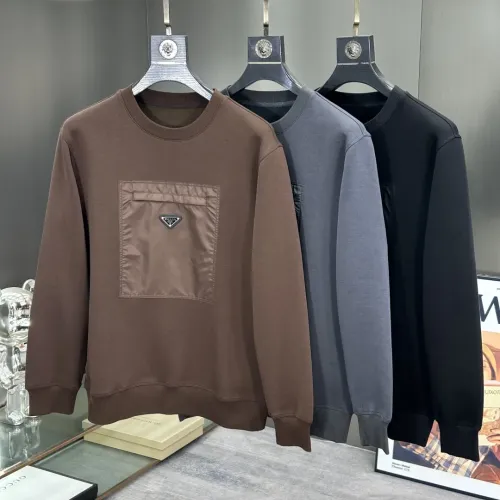 Replica Prada Hoodies Long Sleeved For Men #1405378 $82.00 USD for Wholesale