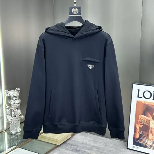 Prada Hoodies Long Sleeved For Men #1405381 $96.00 USD, Wholesale Replica Prada Hoodies