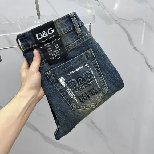 Dolce &amp; Gabbana D&amp;G Jeans For Men #1405426 $85.00 USD, Wholesale Replica Dolce &amp; Gabbana D&amp;G Jeans