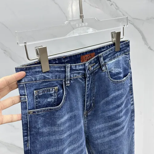 Replica Hermes Jeans For Men #1405429 $85.00 USD for Wholesale