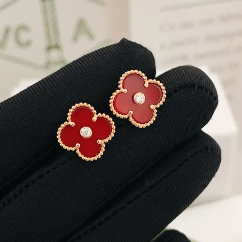 Replica Van Cleef & Arpels Earrings For Women #1406183 $25.00 USD for Wholesale