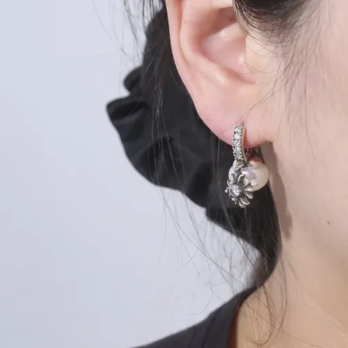 Replica Chrome Hearts Earrings For Women #1406698 $39.00 USD for Wholesale