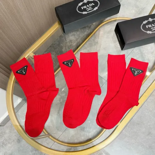 Prada Socks #1407346 $29.00 USD, Wholesale Replica Prada Socks