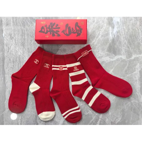 Replica Chanel Socks #1407355 $29.00 USD for Wholesale