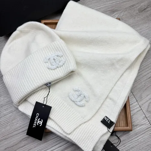 Chanel Hat and Scarf Set #1407486 $52.00 USD, Wholesale Replica Chanel Hat and Scarf and Glove Set