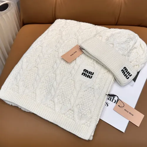 MIU MIU Hat and Scarf Set #1407499 $64.00 USD, Wholesale Replica MIU MIU Hat and Scarf and Glove Set