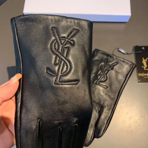 Replica Yves Saint Laurent Gloves For Women #1407598 $42.00 USD for Wholesale