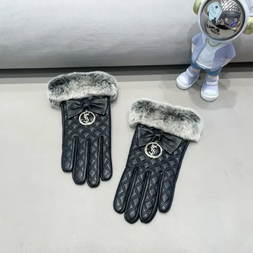 Yves Saint Laurent Gloves For Women #1407602 $52.00 USD, Wholesale Replica Yves Saint Laurent Gloves