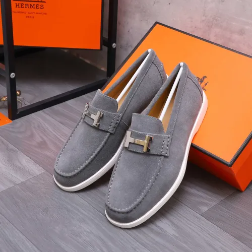 Hermes Leather Shoes For Men #1407760 $102.00 USD, Wholesale Replica Hermes Leather Shoes