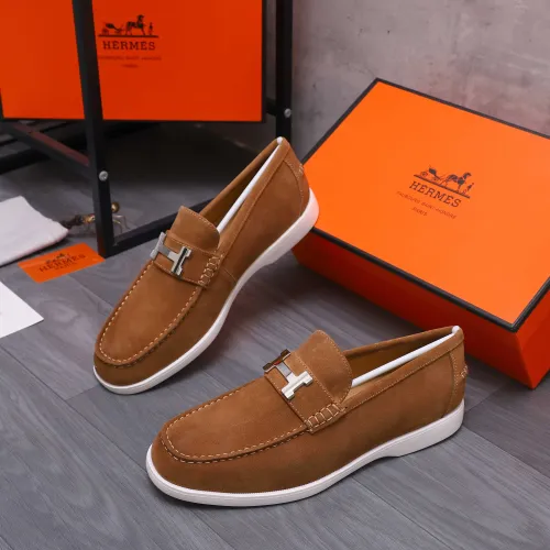 Hermes Leather Shoes For Men #1407762 $102.00 USD, Wholesale Replica Hermes Leather Shoes