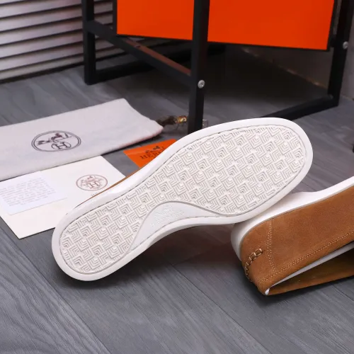 Replica Hermes Leather Shoes For Men #1407762 $102.00 USD for Wholesale