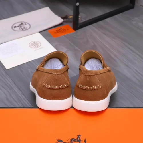 Replica Hermes Leather Shoes For Men #1407762 $102.00 USD for Wholesale