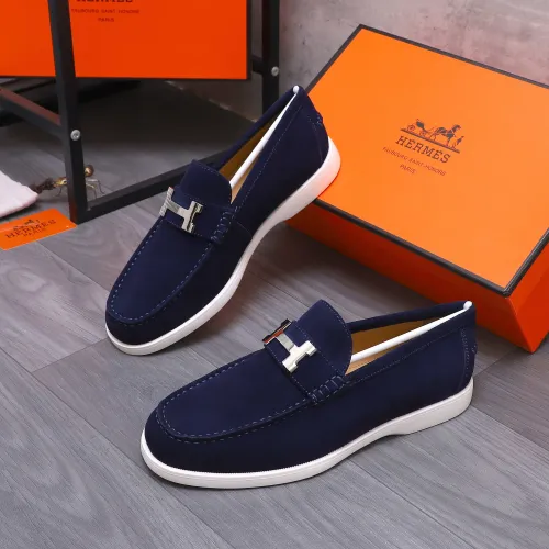 Hermes Leather Shoes For Men #1407765 $102.00 USD, Wholesale Replica Hermes Leather Shoes