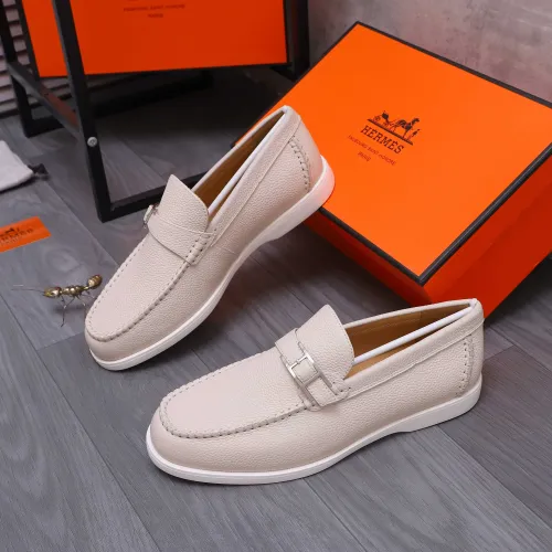 Hermes Leather Shoes For Men #1407767 $102.00 USD, Wholesale Replica Hermes Leather Shoes