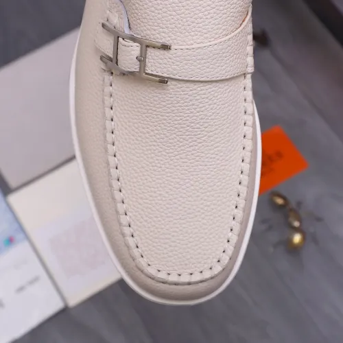 Replica Hermes Leather Shoes For Men #1407767 $102.00 USD for Wholesale