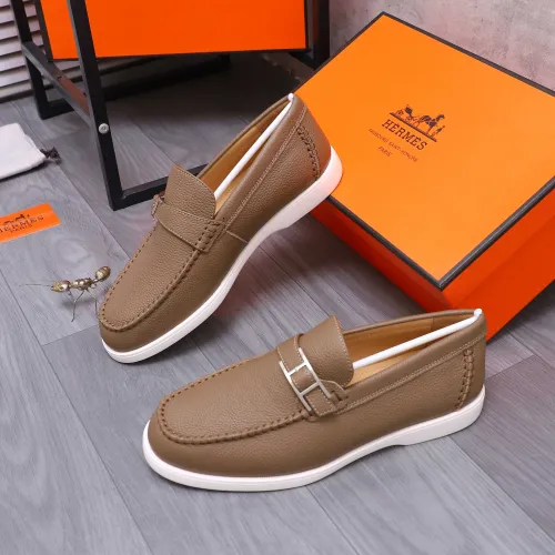 Hermes Leather Shoes For Men #1407768 $102.00 USD, Wholesale Replica Hermes Leather Shoes