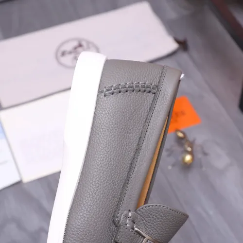 Replica Hermes Leather Shoes For Men #1407769 $102.00 USD for Wholesale