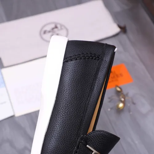 Replica Hermes Leather Shoes For Men #1407775 $102.00 USD for Wholesale