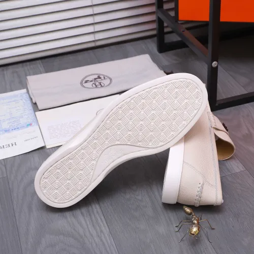 Replica Hermes Leather Shoes For Men #1407778 $102.00 USD for Wholesale