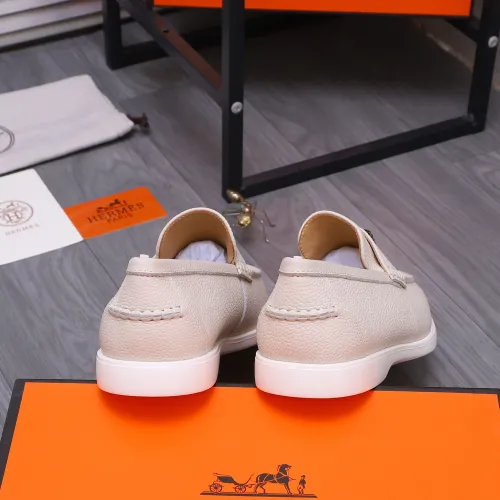 Replica Hermes Leather Shoes For Men #1407778 $102.00 USD for Wholesale