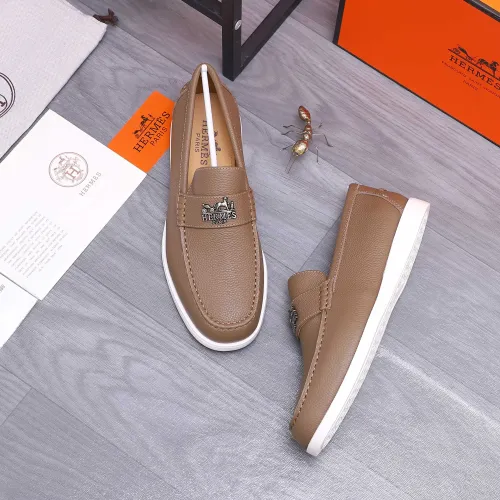Hermes Leather Shoes For Men #1407781 $102.00 USD, Wholesale Replica Hermes Leather Shoes