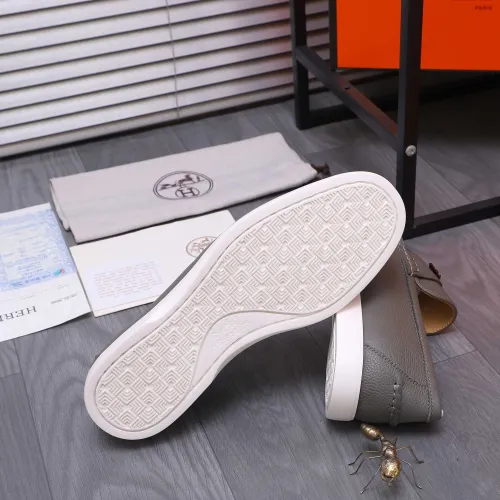 Replica Hermes Leather Shoes For Men #1407782 $102.00 USD for Wholesale