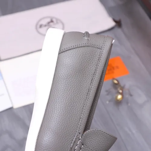 Replica Hermes Leather Shoes For Men #1407782 $102.00 USD for Wholesale