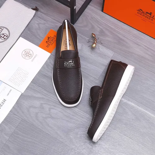 Hermes Leather Shoes For Men #1407786 $102.00 USD, Wholesale Replica Hermes Leather Shoes