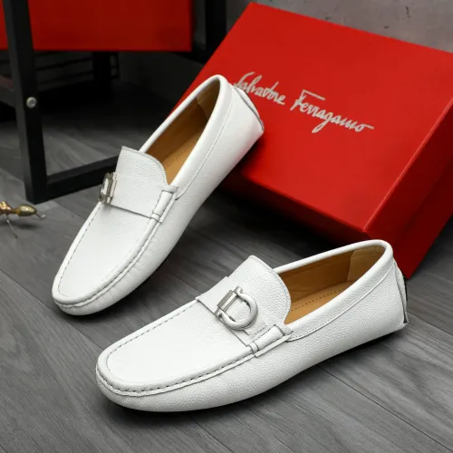 Salvatore Ferragamo Leather Shoes For Men #1407789 $82.00 USD, Wholesale Replica Salvatore Ferragamo Leather Shoes
