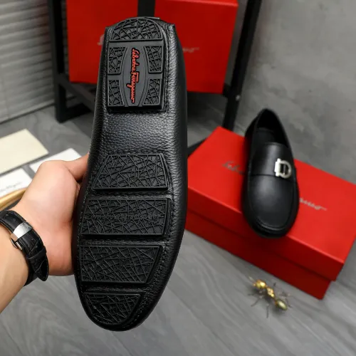 Replica Salvatore Ferragamo Leather Shoes For Men #1407791 $82.00 USD for Wholesale