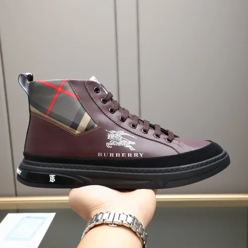 Replica Burberry High Tops Shoes For Men #1408222 $85.00 USD for Wholesale