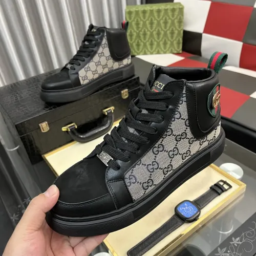 Gucci High Tops Shoes For Men #1408229 $85.00 USD, Wholesale Replica Gucci High Tops Shoes