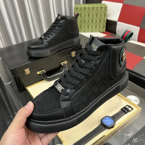 Gucci High Tops Shoes For Men #1408230 $85.00 USD, Wholesale Replica Gucci High Tops Shoes
