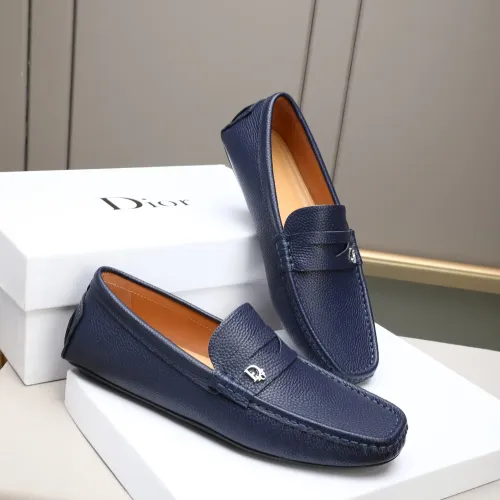 Replica Christian Dior Leather Shoes For Men #1408266 $80.00 USD for Wholesale